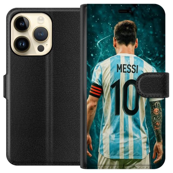 Apple iPhone 14 Pro Tegnebogsetui Messi