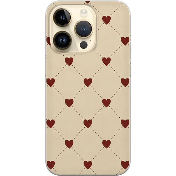 Apple iPhone 14 Pro Gennemsigtig cover Hjertegitter