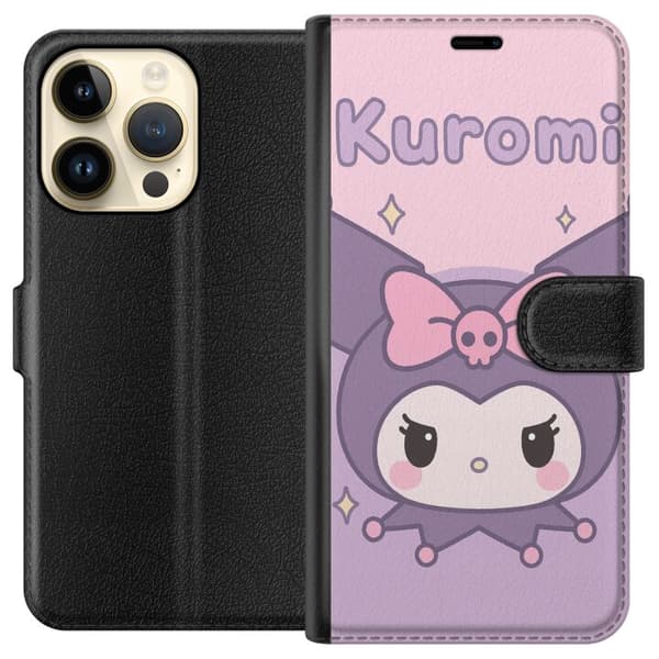 Apple iPhone 15 Pro Lompakkokotelo Kuromi Kawaii