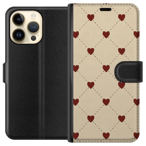 Apple iPhone 14 Pro Max Lompakkokotelo Sydänverkko