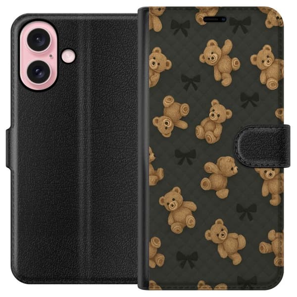 Apple iPhone 16 Lompakkokotelo Teddy Halauksia