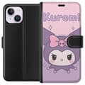 Miniatyrbillede 1 af 3: Apple iPhone 15 Plus Tegnebogsetui Kuromi Kawaii