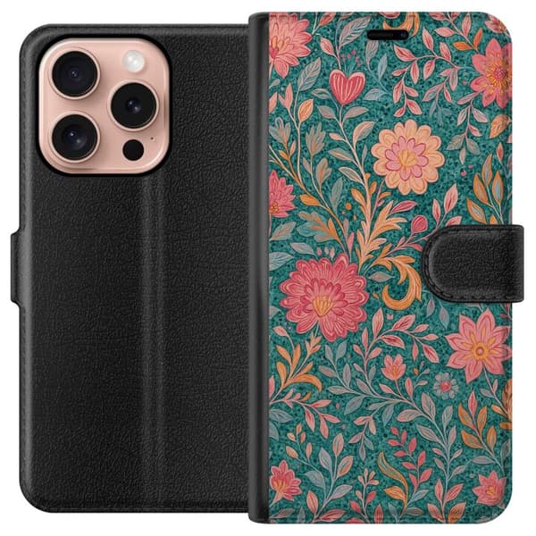 Apple iPhone 16 Pro Plånboksfodral Floral Dream