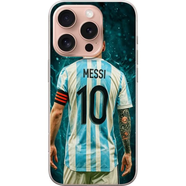 Apple iPhone 16 Pro Genomskinligt Skal Messi