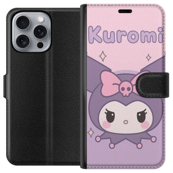 Apple iPhone 16 Pro Max Lompakkokotelo Kuromi Kawaii