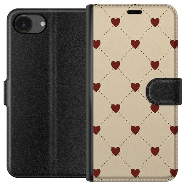 Apple iPhone 16e Lommeboketui Hjertegrind