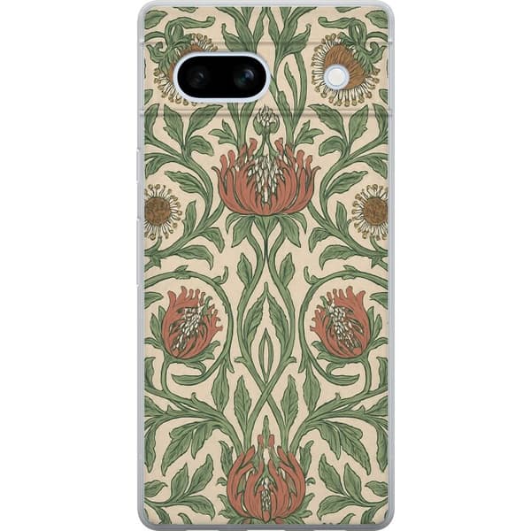 Google Pixel 7a Gennemsigtig cover Blad Detaljer