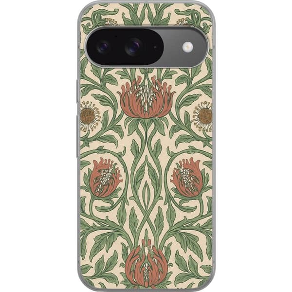 Google Pixel 9 Gennemsigtig cover Blad Detaljer