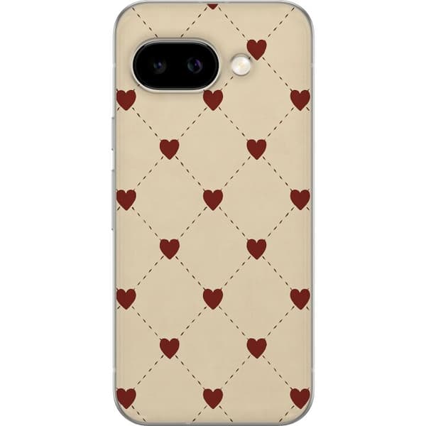 Google Pixel 9a Gennemsigtig cover Hjertegitter