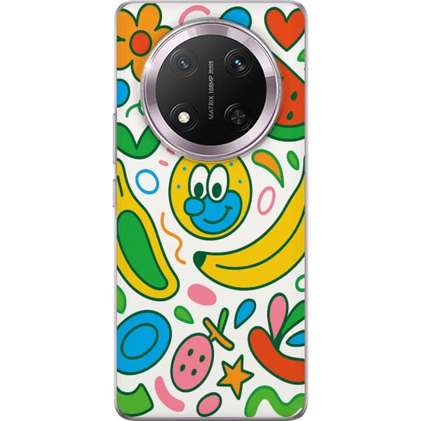 Honor Magic7 Lite Gennemsigtig cover Sommerfugle Slør