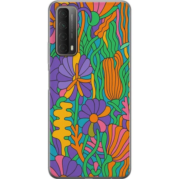 Huawei P smart 2021 Läpinäkyvä kuori Värien räjähdys
