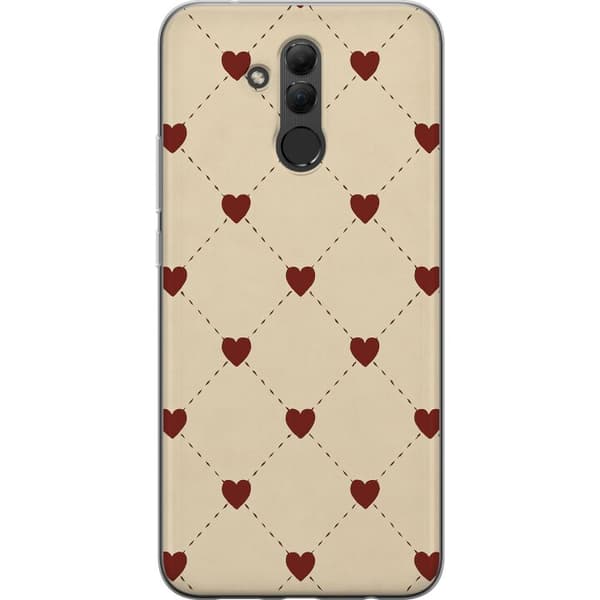 Huawei Mate 20 lite Gennemsigtig cover Hjertegitter