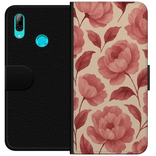 Huawei P smart 2019 Lompakkokotelo Ruusun Kukinta