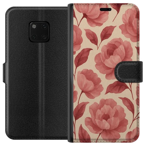 Huawei Mate 20 Pro Lommeboketui Rose Blomst