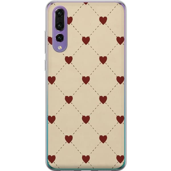 Huawei P20 Pro Gennemsigtig cover Hjertegitter