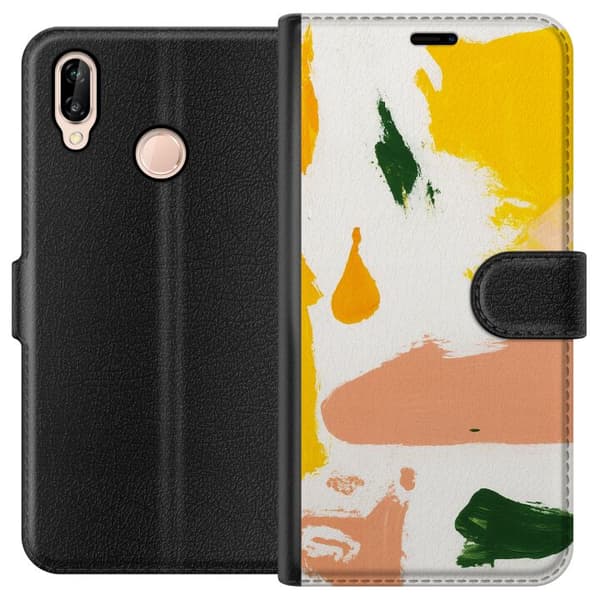 Huawei P20 lite Tegnebogsetui Plastfri Chic