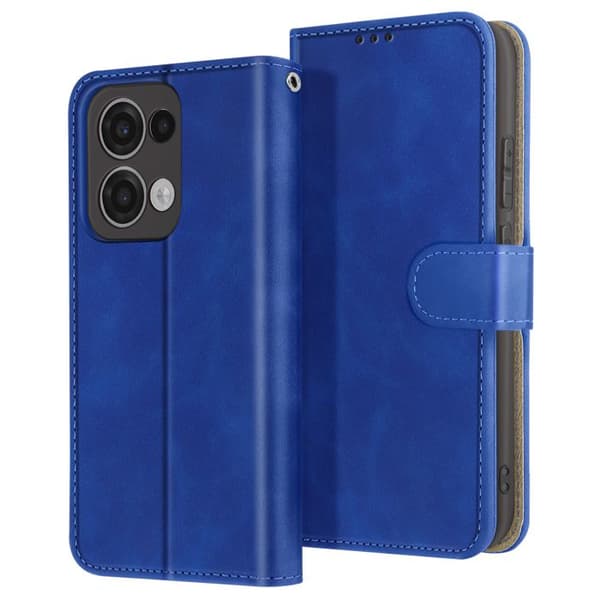 Fodral för Oppo Reno 13 Plånbok med Magnetflik Blå