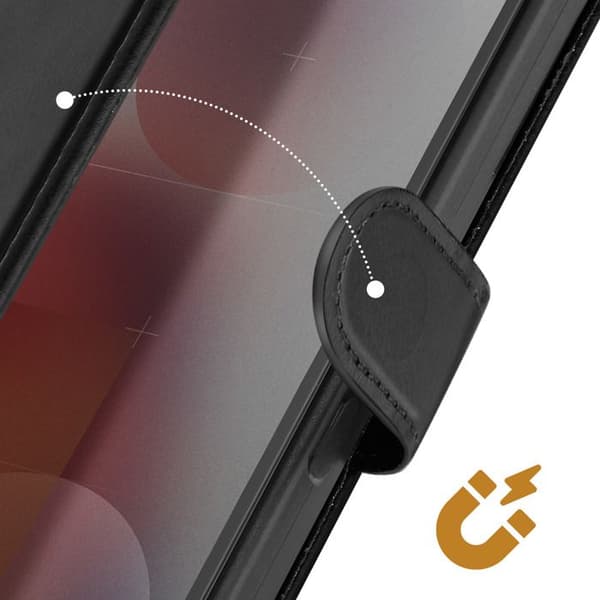 Fodral för Nothing Phone 3a Pro Klippstöd Plånbok Svart
