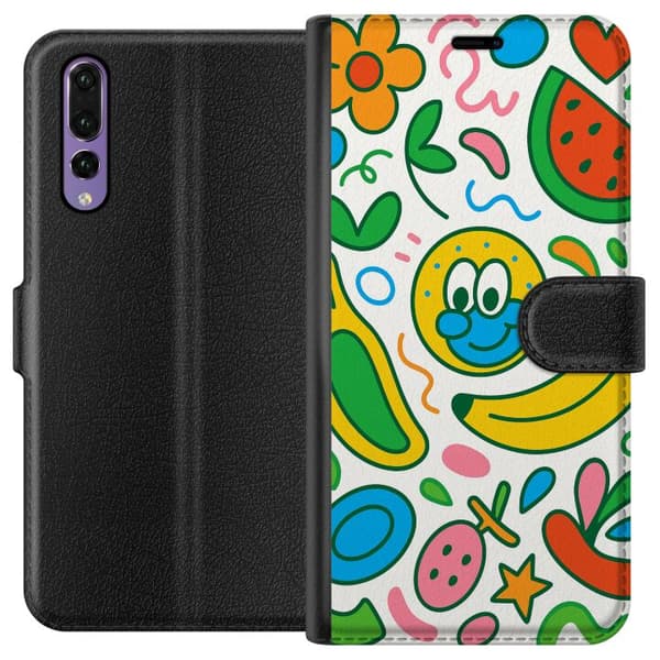 Huawei P20 Pro Tegnebogsetui Sommerfugle Slør