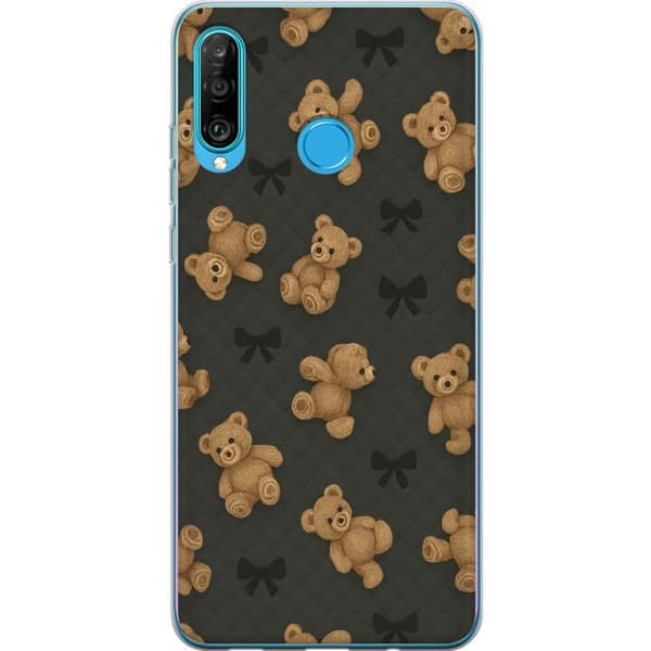Huawei P30 lite Gennemsigtig cover Teddy Knus