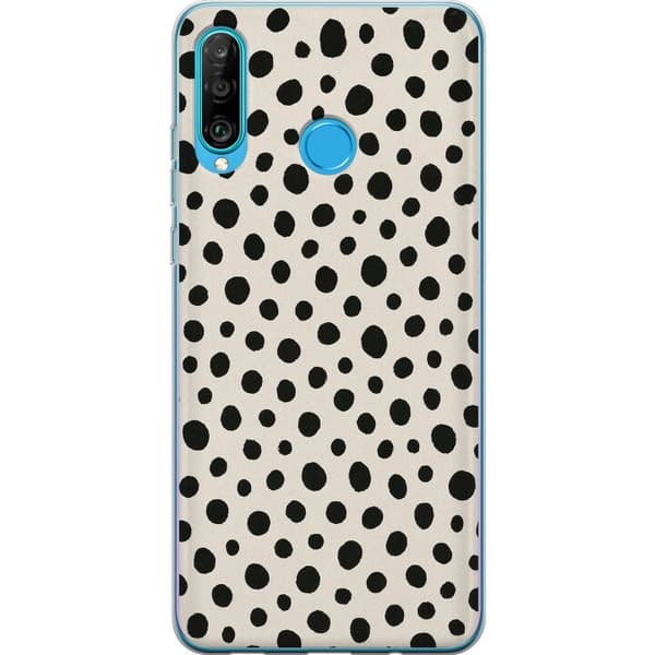 Huawei P30 lite Gennemsigtig cover Dot Dance