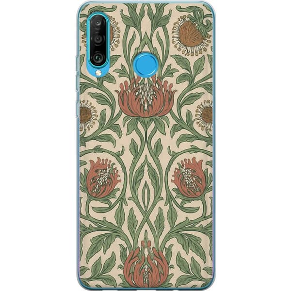 Huawei P30 lite Gennemsigtig cover Blad Detaljer