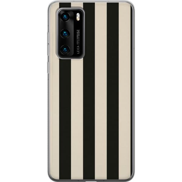 Huawei P40 Genomskinligt Skal Line Flow