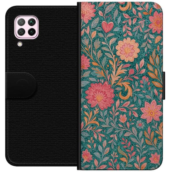 Huawei P40 lite Tegnebogsetui Floral Dream