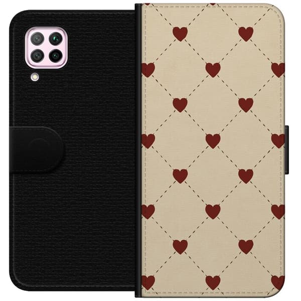 Huawei P40 lite Lommeboketui Hjertegrind