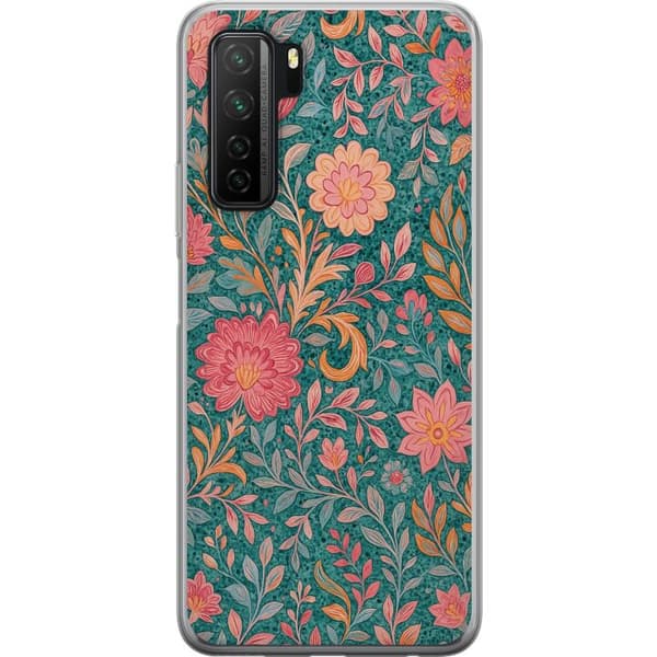 Huawei P40 lite 5G Läpinäkyvä kuori Floral Dream