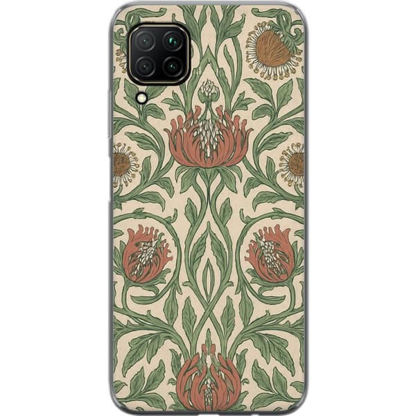 Huawei P40 lite Genomskinligt Skal Petal Details