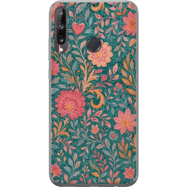 Huawei P40 lite E Gennemsigtig cover Floral Dream