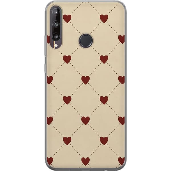 Huawei P40 lite E Gjennomsiktig deksel Hjertegrind