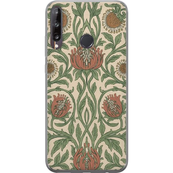 Huawei P40 lite E Gennemsigtig cover Blad Detaljer