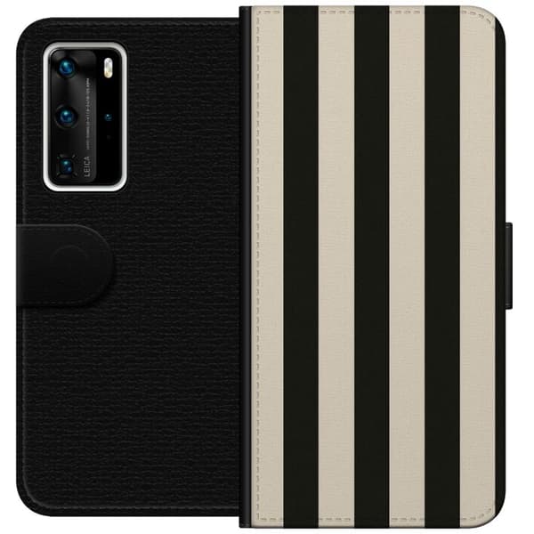 Huawei P40 Pro Tegnebogsetui Linje Flow