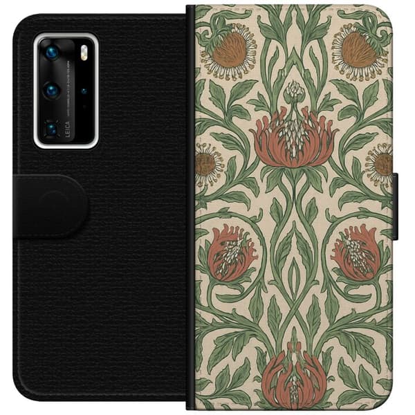Huawei P40 Pro Tegnebogsetui Blad Detaljer