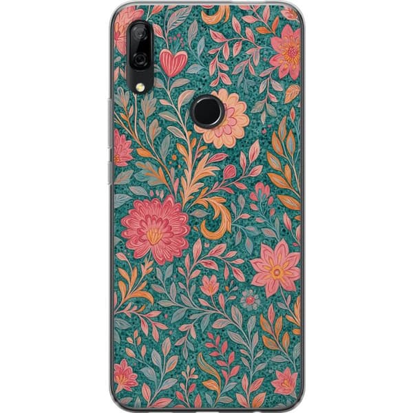 Huawei P Smart Z Läpinäkyvä kuori Floral Dream