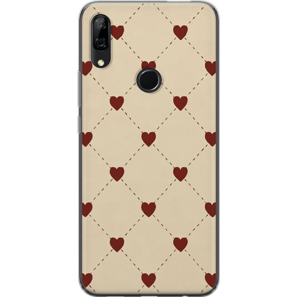 Huawei P Smart Z Genomskinligt Skal Heart Grid
