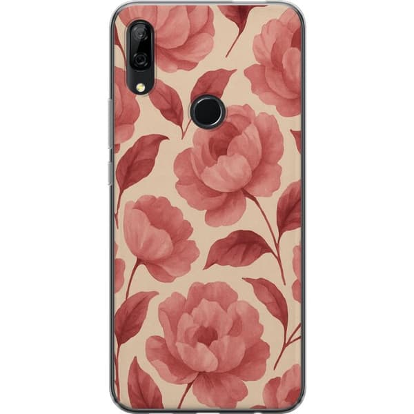 Huawei P Smart Z Genomskinligt Skal Rose Bloom
