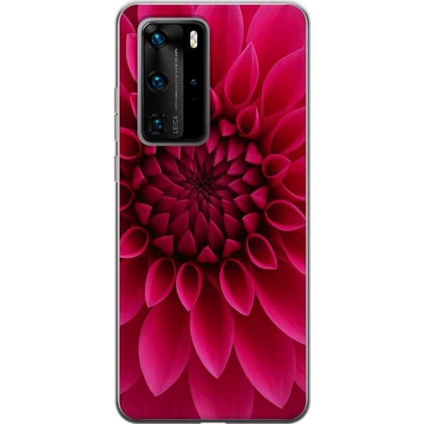 Huawei P40 Pro Läpinäkyvä kuori Rosecore