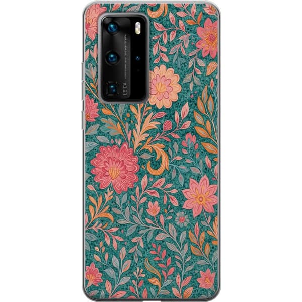 Huawei P40 Pro Gjennomsiktig deksel Floral Dream