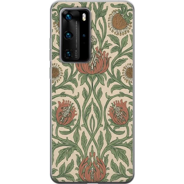 Huawei P40 Pro Gennemsigtig cover Blad Detaljer