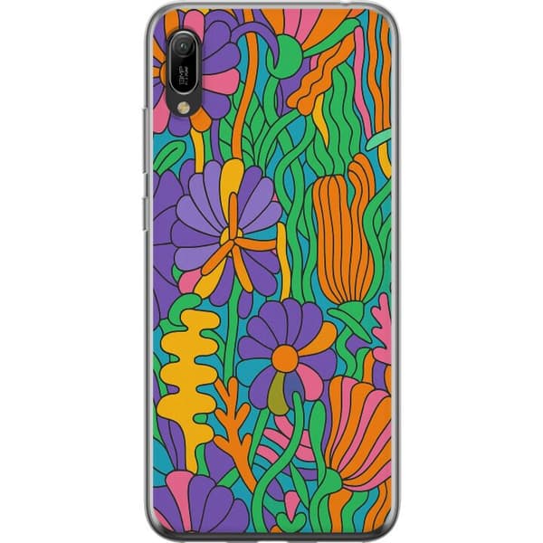 Huawei Y6 Pro (2019) Gennemsigtig cover Farveeksplosion