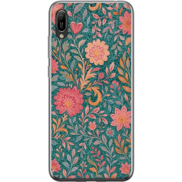 Huawei Y6 Pro (2019) Läpinäkyvä kuori Floral Dream