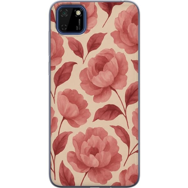 Huawei Y5p Genomskinligt Skal Rose Bloom