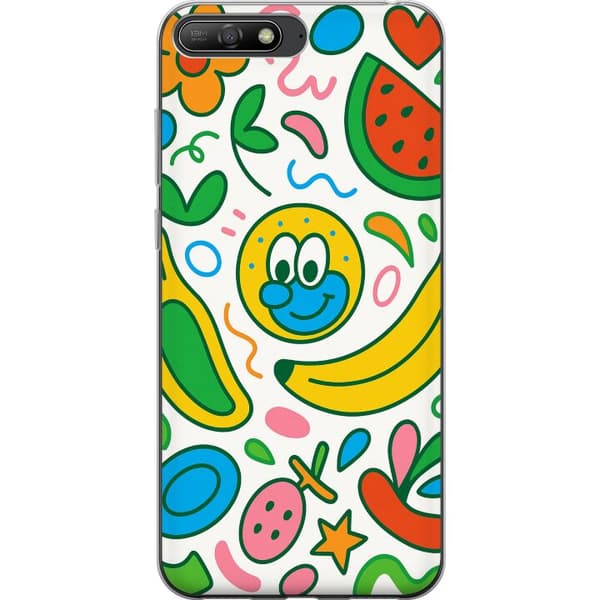 Huawei Y6 (2018) Genomskinligt Skal Butterfly Veil