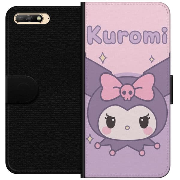 Huawei Y6 (2018) Plånboksfodral Kuromi Kawaii