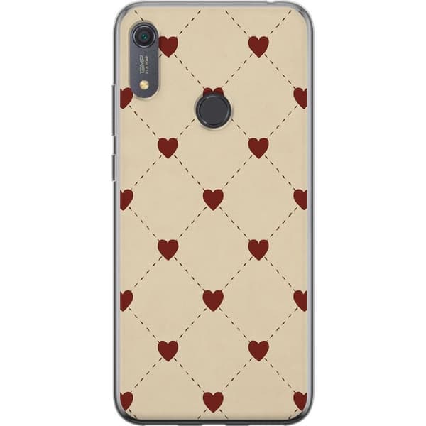 Huawei Y6s (2019) Gennemsigtig cover Hjertegitter