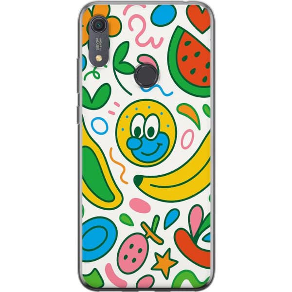 Huawei Y6s (2019) Gennemsigtig cover Sommerfugle Slør