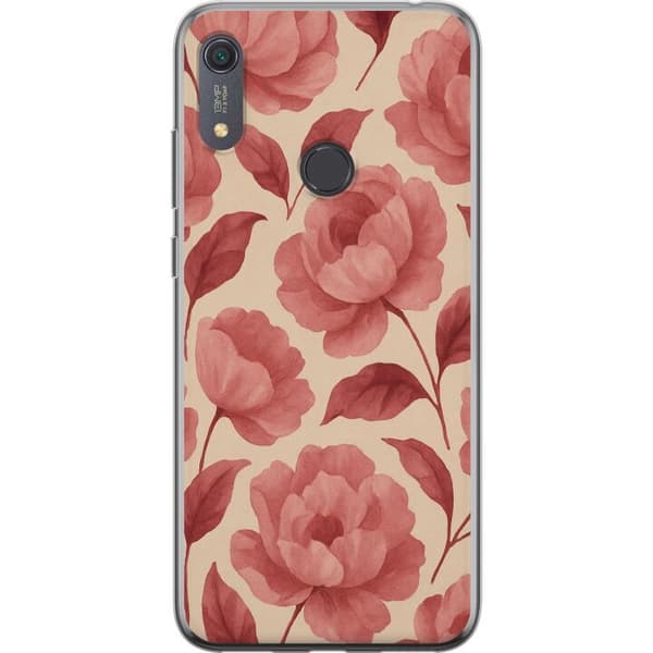 Huawei Y6s (2019) Genomskinligt Skal Rose Bloom